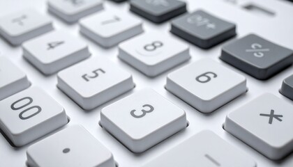 Close-up of calculator keypad