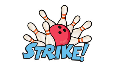 Bowling Strike Cartoon Explosion