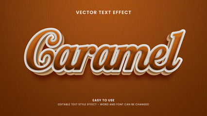 caramel editable text effect
