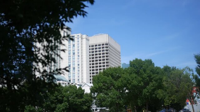 Establishing Shot of Norfolk VA Waterside District