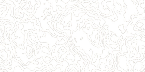 Abstract black and white topographic contours lines of mountains. Topography map art curve drawing. vector illustration. wave Line topography map contour background .background