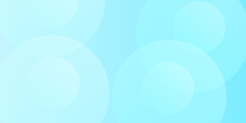 Minimalist banner background, pastel colorful, Light Blue gradations. Circle effect style geometric, abstract background. Vector Illustration