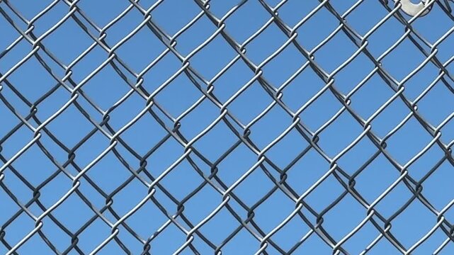 Chain Link Fence, Barbed Wire, Security, metal grid background