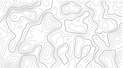Topography elevation map design in clean white vector contour style with seamless grid background, perfect for geographic and mapping artwork