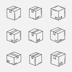 A set of Package box symbols is shown in a black and white style
