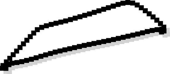 Pixel advertising label and sale, price tag, discount, 8 bit pixel style