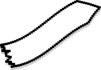 Pixel advertising label and sale, price tag, discount, 8 bit pixel style