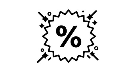 Promotion and sale percentage off sale promotion discount offer vector graphic element for marketing and advertising design vector