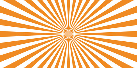 Orange burst rays abstract design perfect for retro and vintage style backgrounds creating a dynamic graphic for websites and creative projects