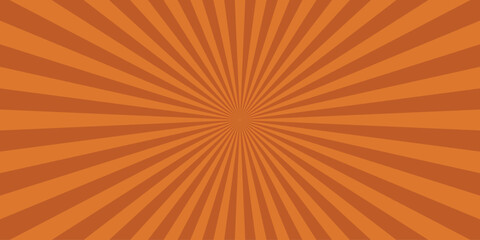 Obraz premium Radiant orange burst design with sun rays emanating from central point in a dynamic and energetic retro style perfect for comic book illustration.