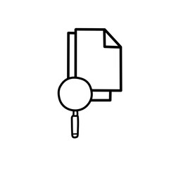 document search line icon