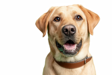 golden retriever dog isolated on white