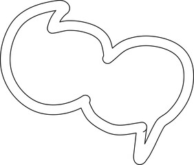 Speech bubbles set, talking, chat, dialog