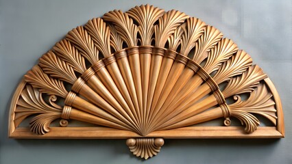 fan on a wooden table art design vector summer