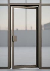 Open door offering a glimpse of possibility and potential future prospects