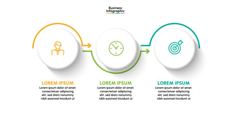 Business infographic design background template