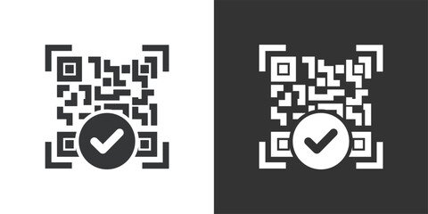 Barcode icon. Solid glyph series icon