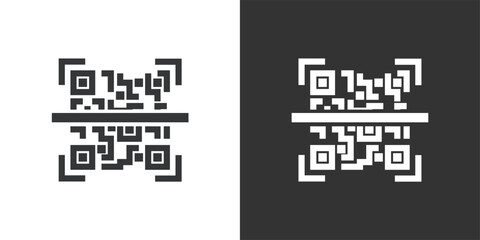 Barcode icon. Solid glyph series icon