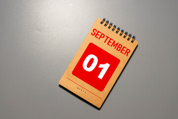 Back to school. Alarm watch with date of 1 september