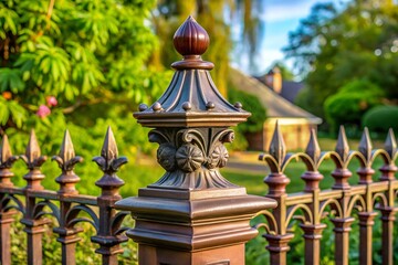 Obraz premium lamp in the garden sky vector design 