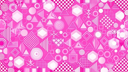 Colorful abstract background with different geometric patterns