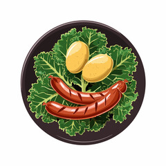 Grünkohl mit Mettwurst