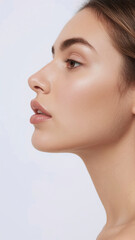 Fototapeta premium portrait of young woman with perfect skin