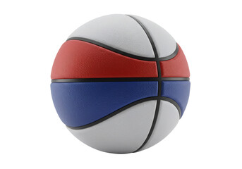 Basketball Blue Red White Ball Sport Game Equipment Recreation Activity Athletic