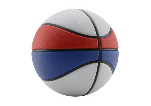 Basketball Blue Red White Ball Sport Game Equipment Recreation Activity Athletic	