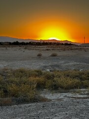 Sunset in the valley