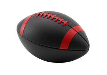 American Football Black Red Ball Sport Game Equipment Recreation Activity Athletic