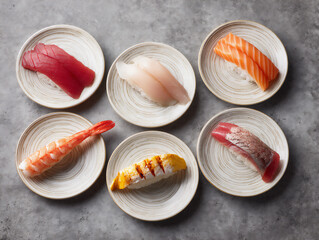 premium assorted nigiri sushi collection