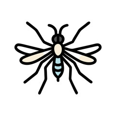 Simple Abstract Bee Design on Black Background for Creative Projects