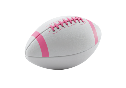 American Football White Pink Ball Sport Game Equipment Recreation Activity Athletic - Powered by Adobe