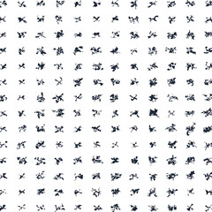 The texture consists of small, jagged spots, repeated in horizontal rows.