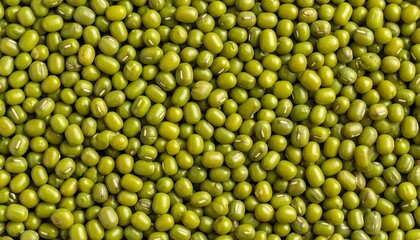 Close-up of many green mung beans (2)