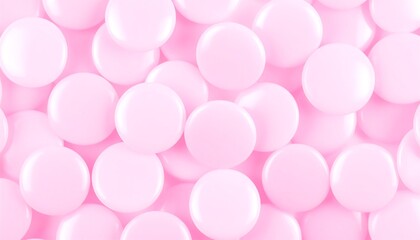 Close-up of many pale pink circles