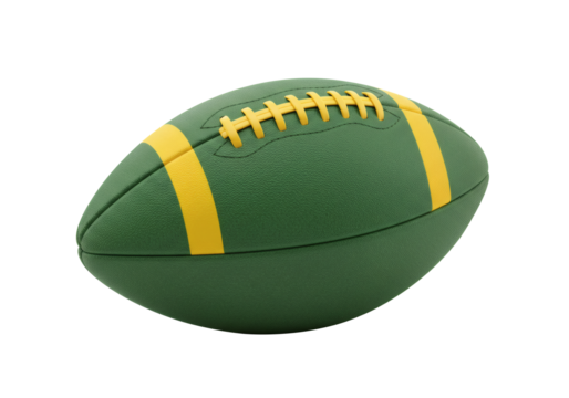 American Football Green Yellow Ball Sport Game Equipment Recreation Activity Athletic