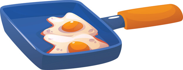 fried egg in a pan