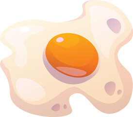 illustration of a fried egg