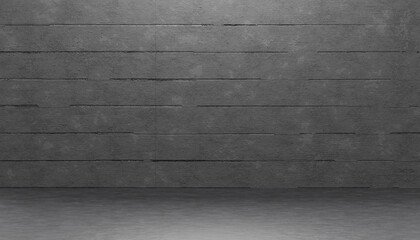 Empty Dark Grey Concrete wall room Studio Background and rough Floor perspective well editing montage displays Product Stage