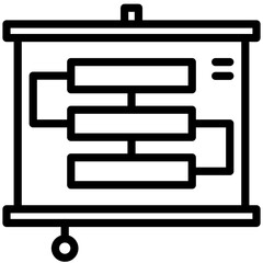 action plan icon for coaching, business, website, application, printing, document, poster design, etc