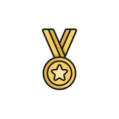 Gold medal icon