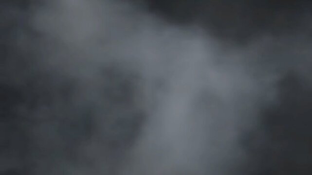 Smoke isolated on black background 