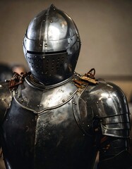 Close-up of medieval armor