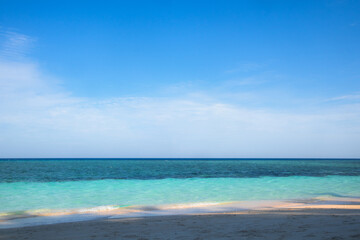 Scenic View of Tropical Beach and Turquoise Sea