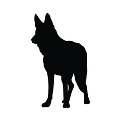 german shepherd silhouette