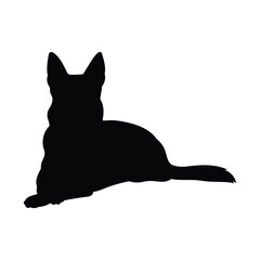 german shepherd silhouette
