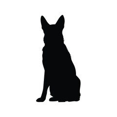 german shepherd silhouette