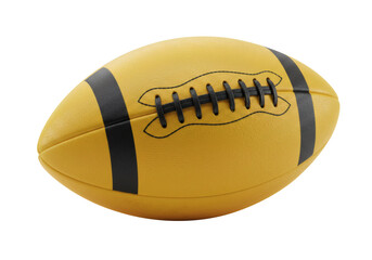 American Football Yellow Black Ball Sport Game Equipment Recreation Activity Athletic